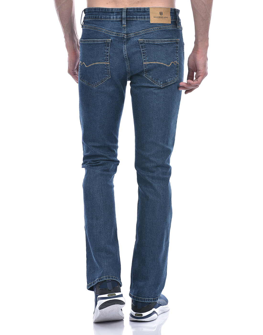 Numero Uno Men Faded Light Blue Jeans